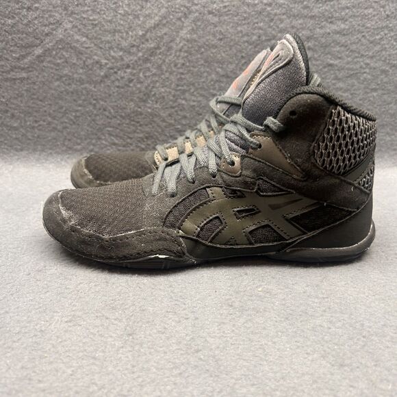 Size 5-Asics Snapdown 3 Wrestling Shoes Black / Gray - Picture 1 of 7